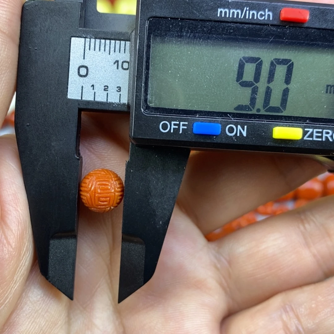 南红玛瑙未镶嵌单珠9mm