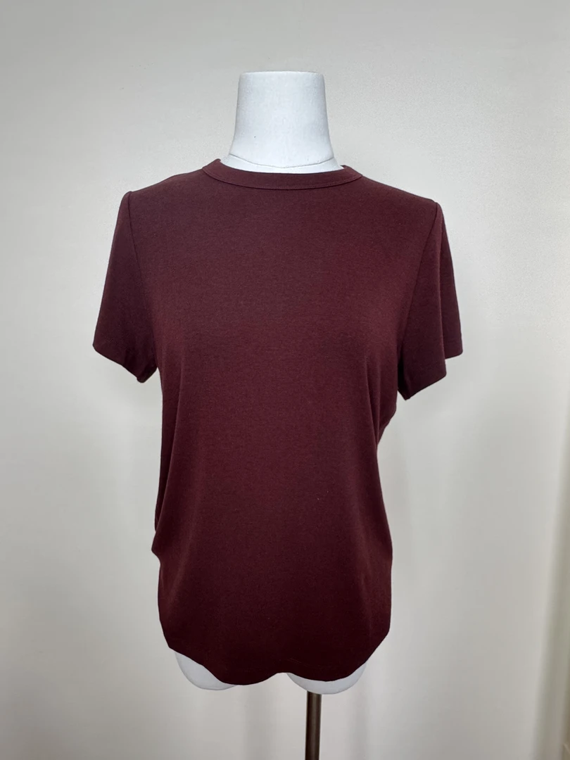 圆领百搭打底短袖套头修身T恤时尚休闲夏季半袖女士纯色气质