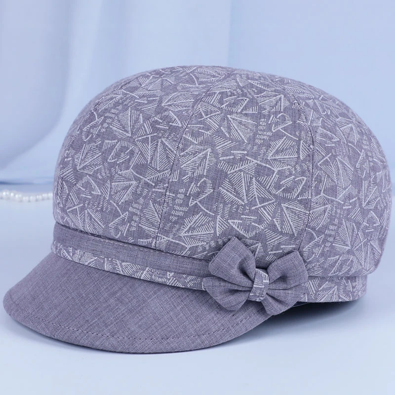 中老年人帽子女春秋天妈妈鸭舌帽薄款春夏妈妈布帽休闲老人奶奶帽