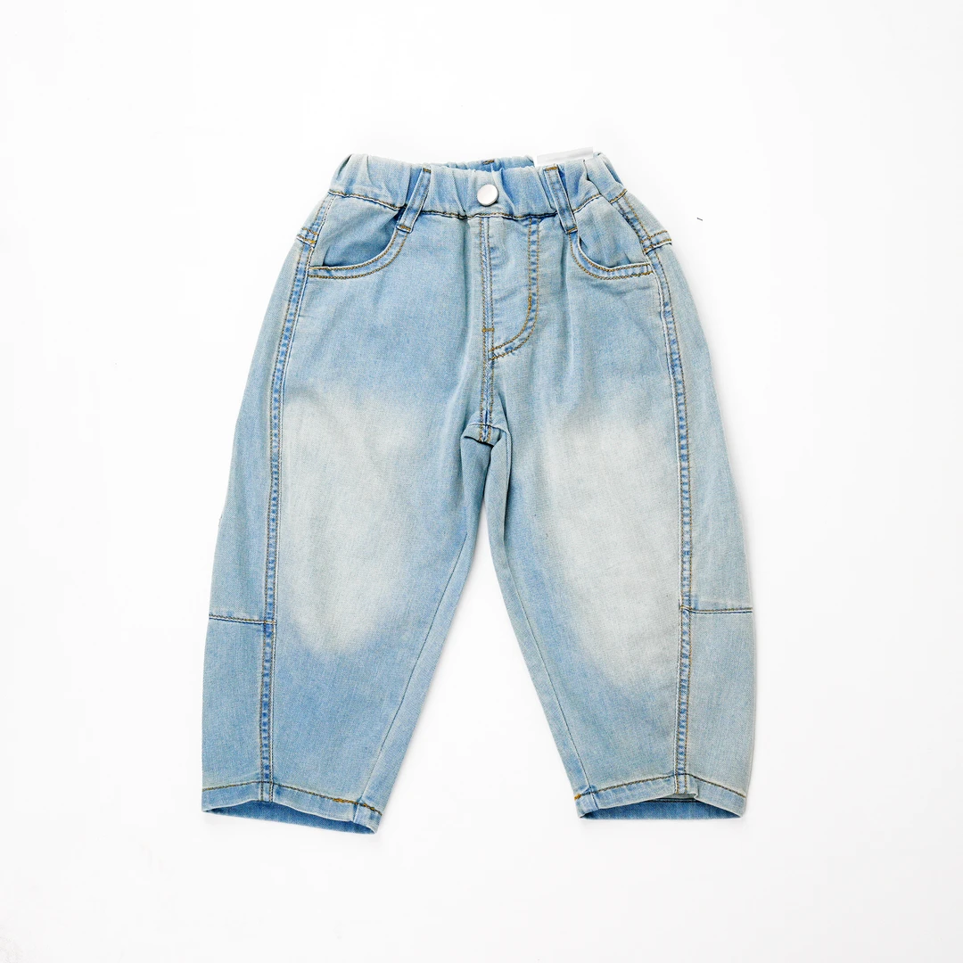 【25春夏抢新款】春季男宝牛仔裤小童裤子中童大童童装七分裤男童