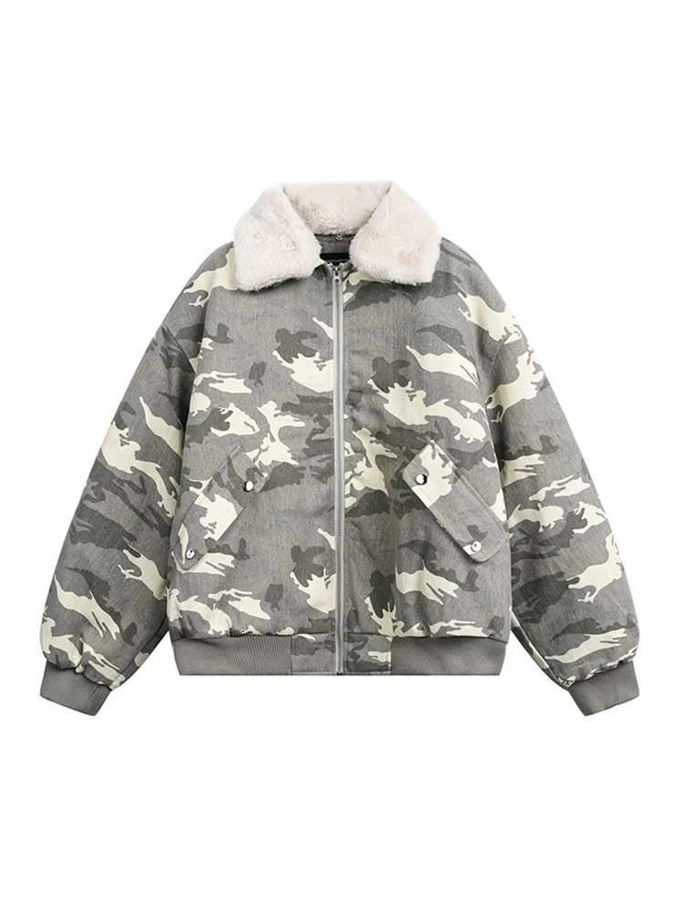 【毛领可拆】ma1军事风男女冬季工装棉服厚夹克外套 MY32