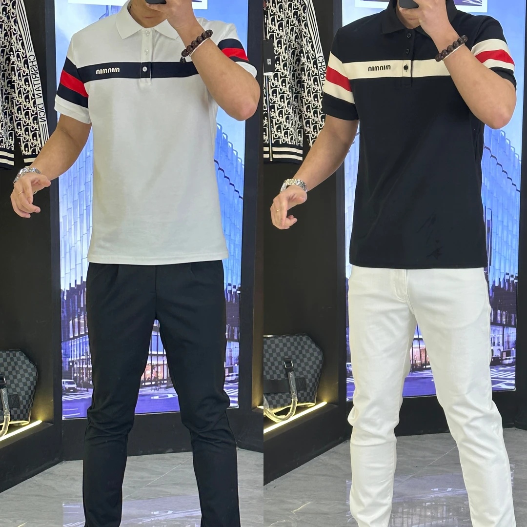 2025男士春夏季POLO衫时尚透气夏季短袖百搭显瘦-587