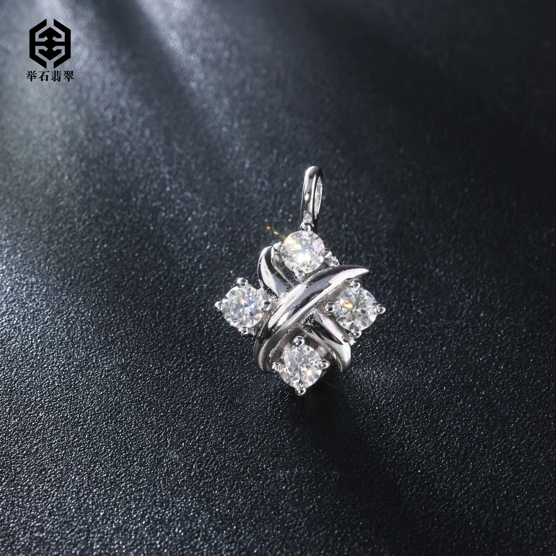 925银莫桑石银制品 【举石臻品】TH0218-9819-94莫桑钻吊坠(一件)v