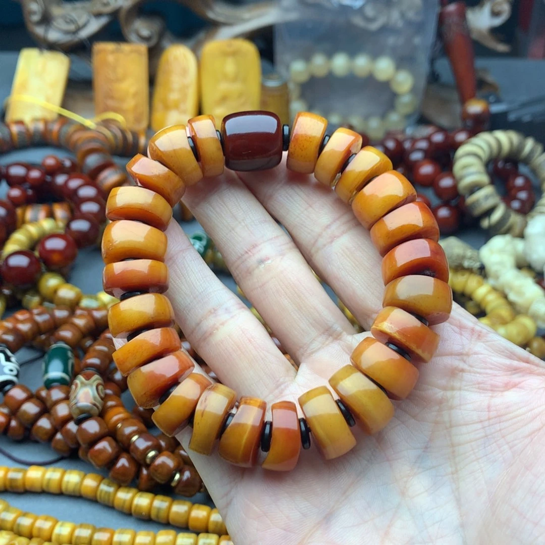 坤***哥牛骨手串/手链牦牛骨大肠珠手串