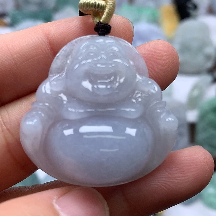 翡翠未镶嵌颈饰笑佛福利