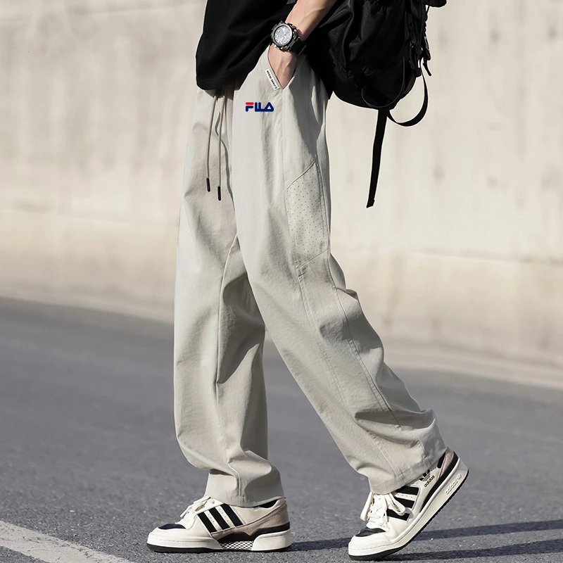 一折专区丨大码长裤阔腿薄款休闲裤男士夏季宽松冰感吸湿透气长裤