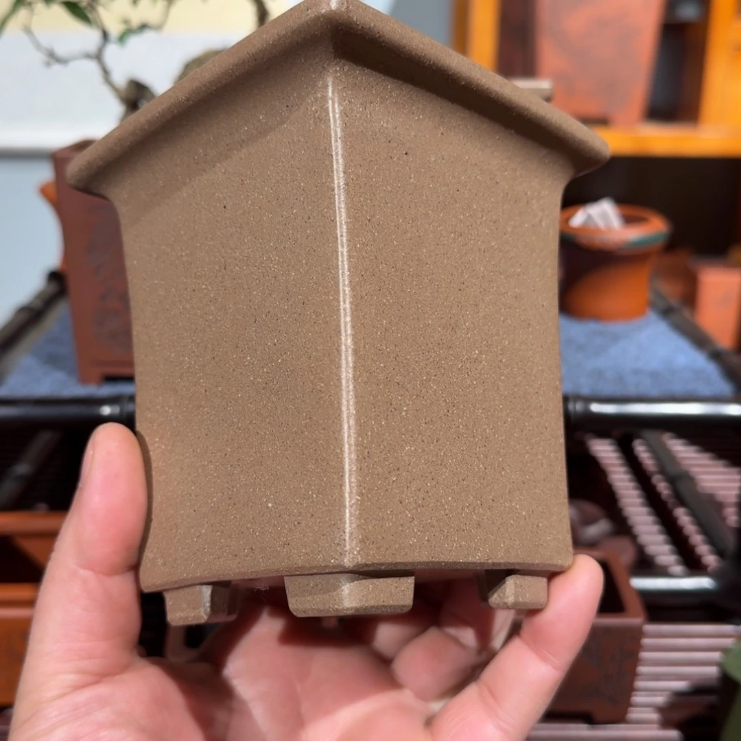 天***0紫砂花盆原矿紫泥