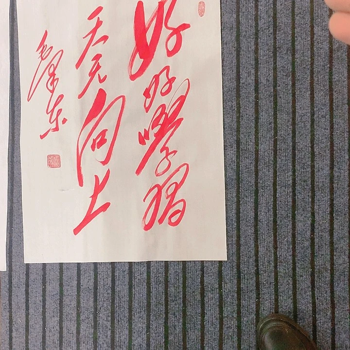 书法帅冯伟老师朱好好学习