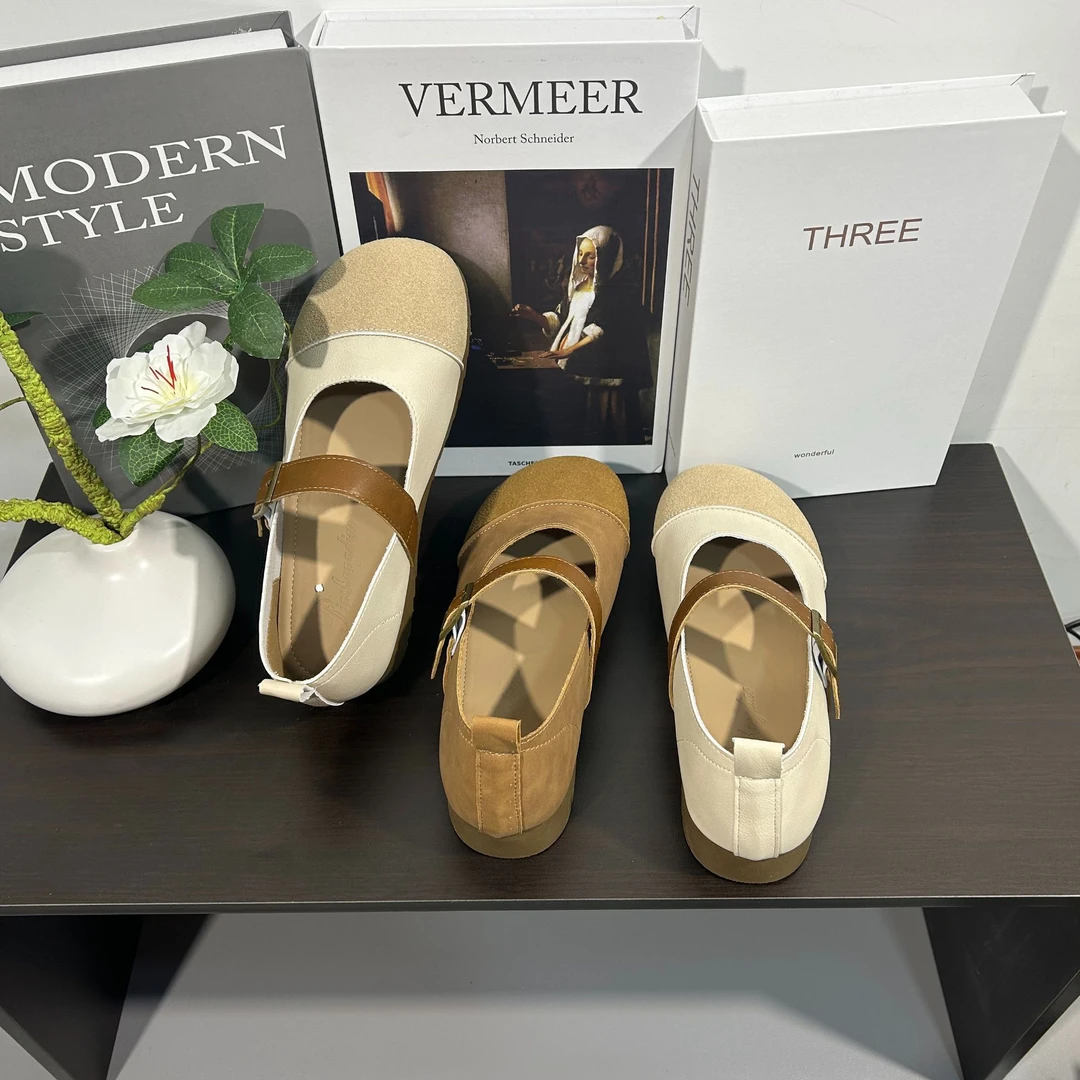 【LI LING】小香风玛丽珍鞋女平底单鞋2025年春软底豆豆鞋勃肯鞋子