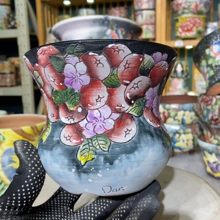 红陶景德镇艺术手绘作品