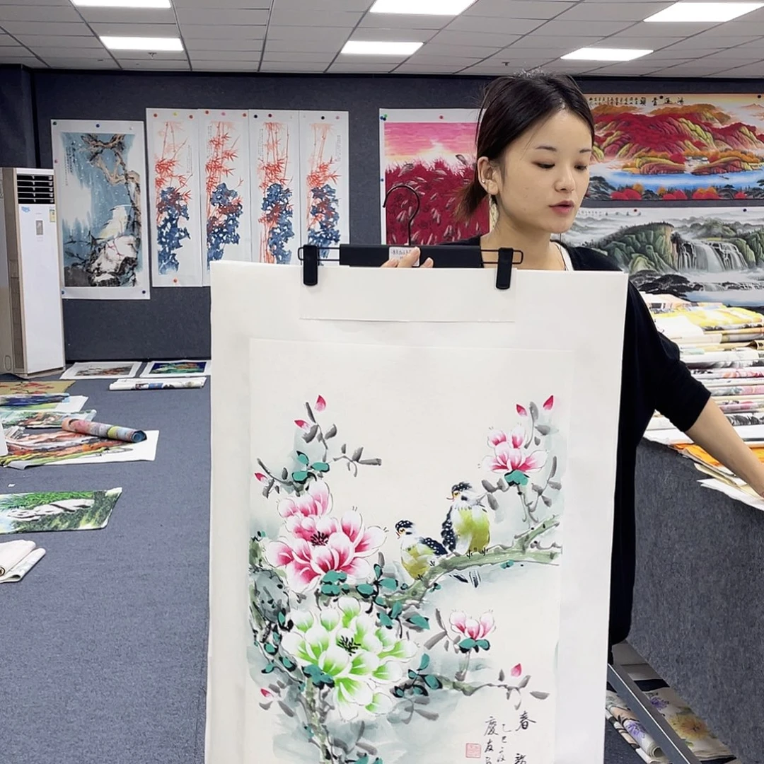 国画作品小姐姐放漏…