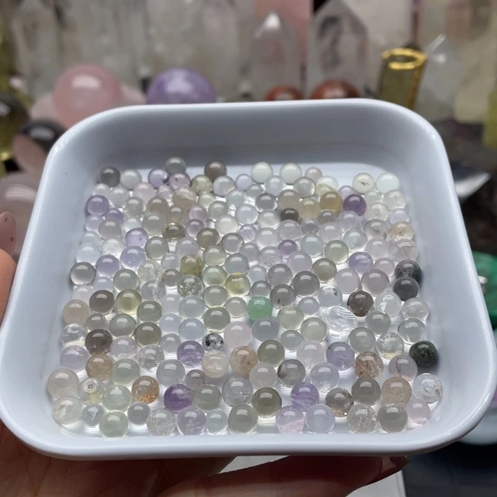 妙***啦水晶珠宝半成品未镶嵌水晶球13
