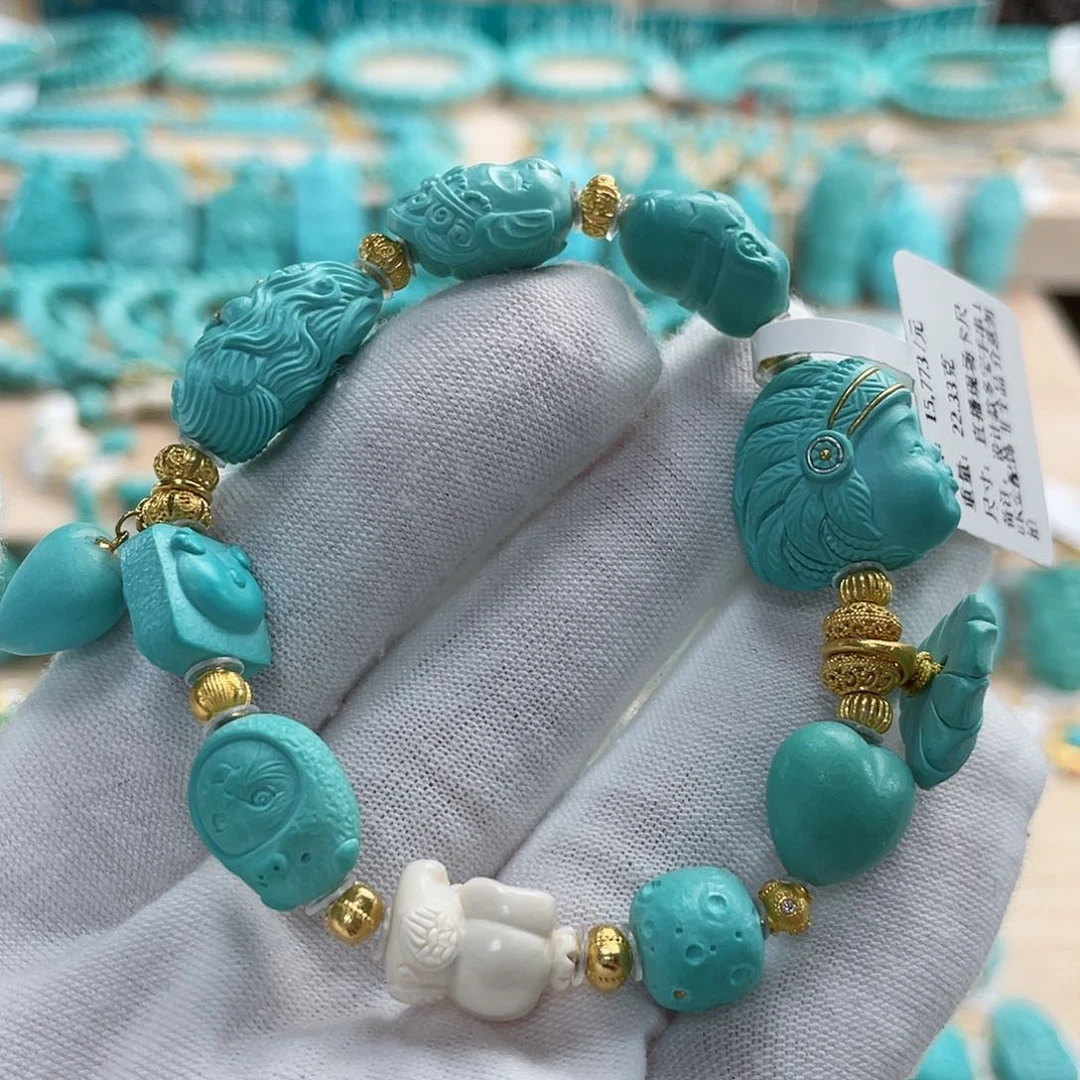 绿松石珠宝奇石未镶嵌