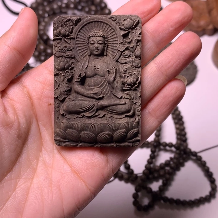 手串/手链檀香木檀香阴沉大日牌子