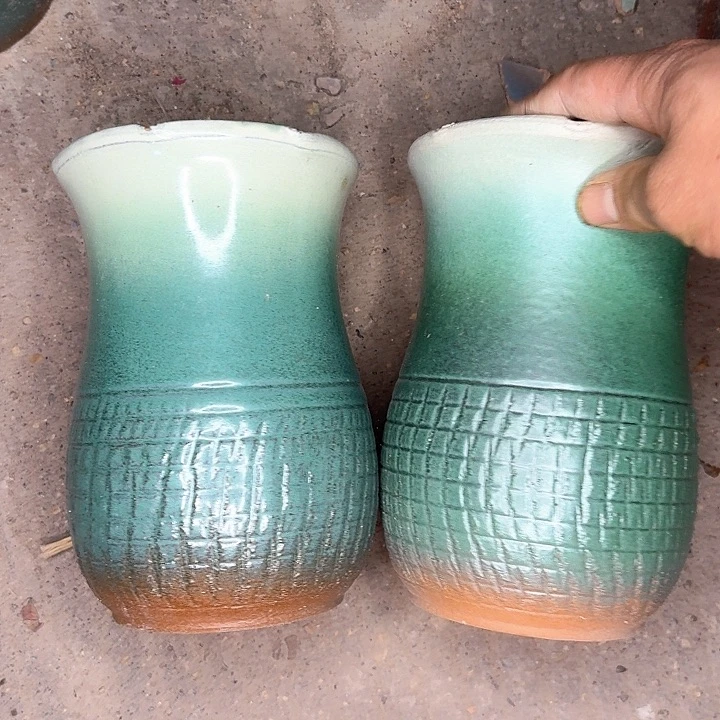 红陶微瑕花盆处理来啦