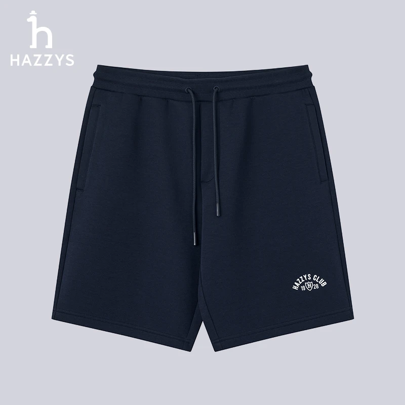 Hazzys哈吉斯男士夏季系带休闲抽绳短裤