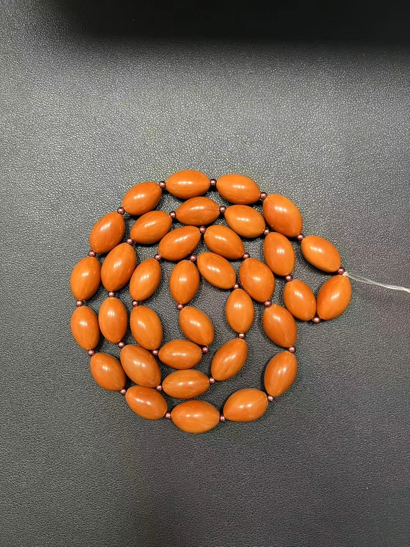 35素串脖挂 橄榄核精除霜