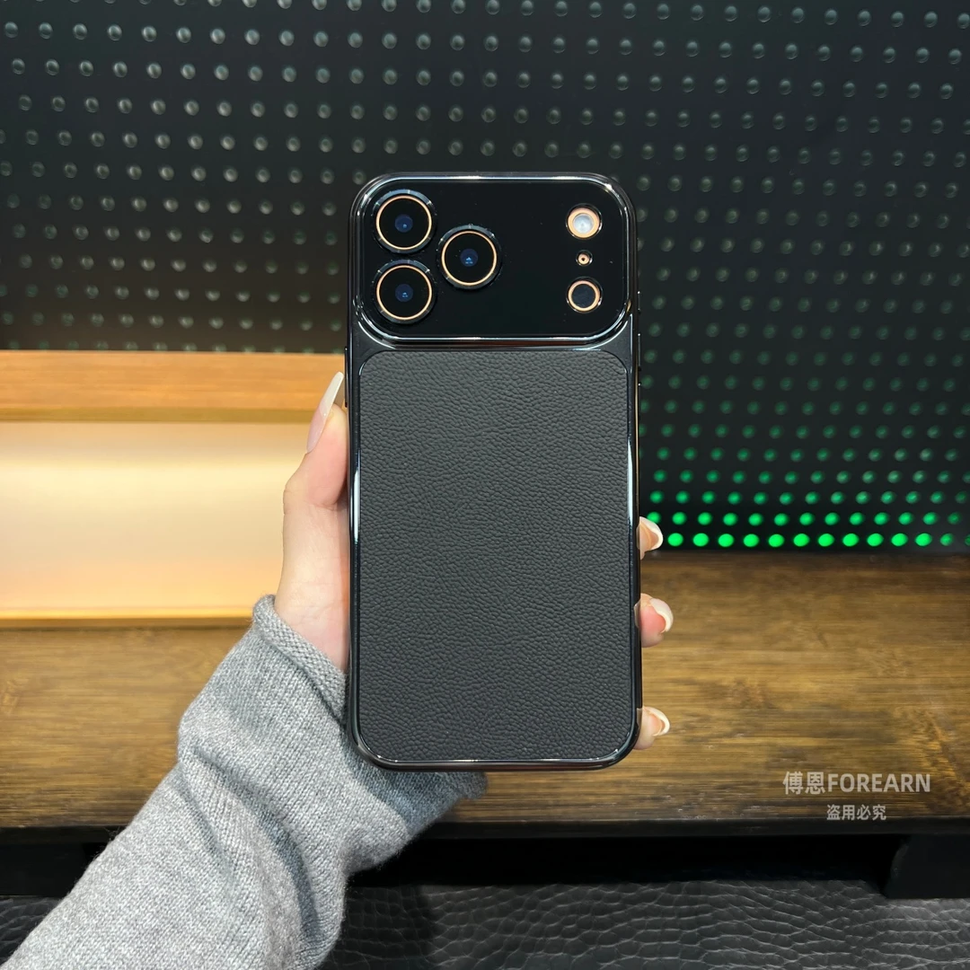 适用于苹果17promax手机壳iPhone17pro真皮17防摔air男女保护套款