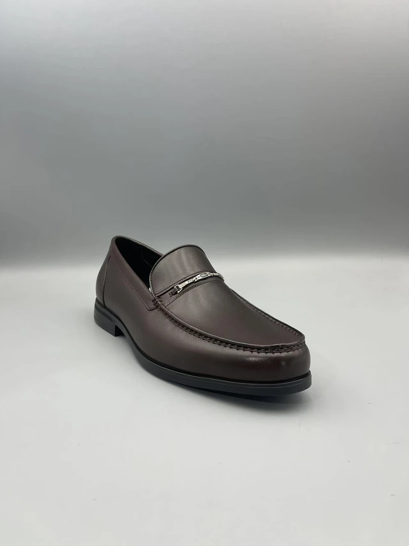 新款轻质厚底系带男士真皮鞋休闲鞋C565