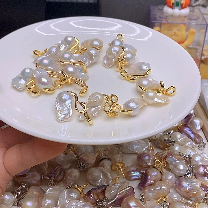 淡水珍珠银S925镶嵌颈饰256