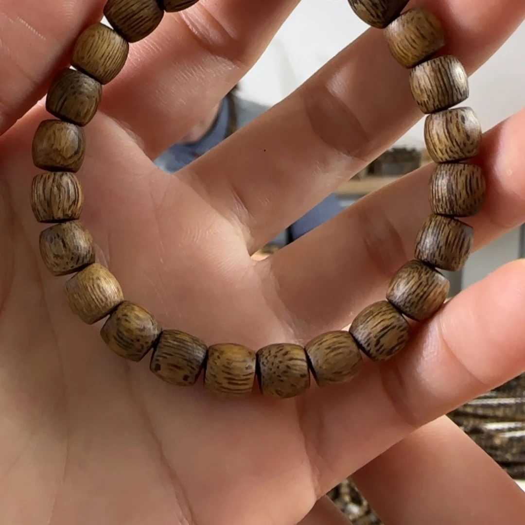 奇楠沉香手串鼓珠0.7 4.8g发一