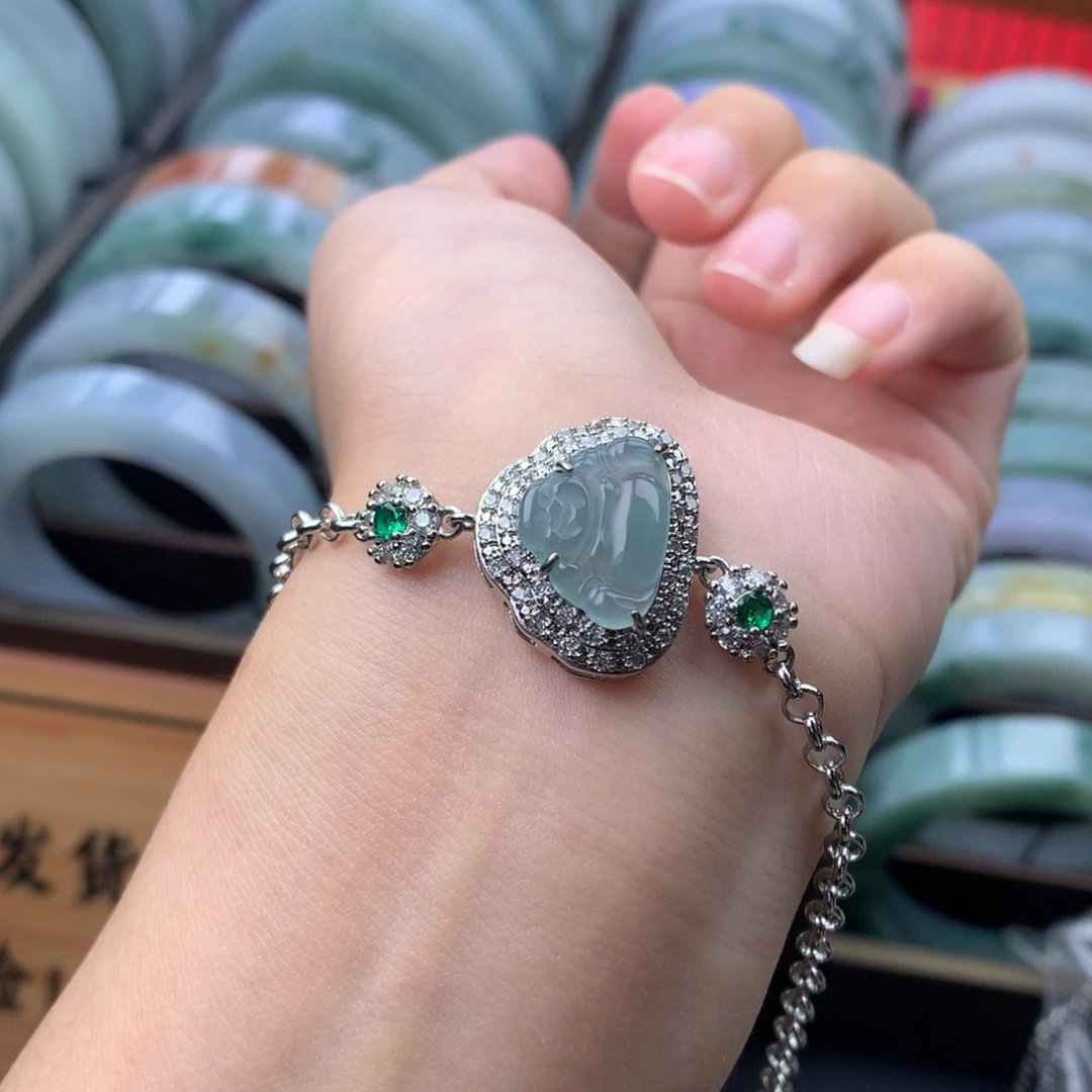 未镶嵌手链翡翠多样性