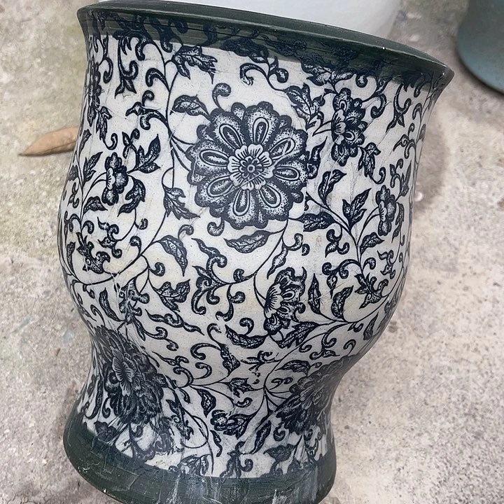 瓷片瑕疵高度21内扣15 艺术陶瓷