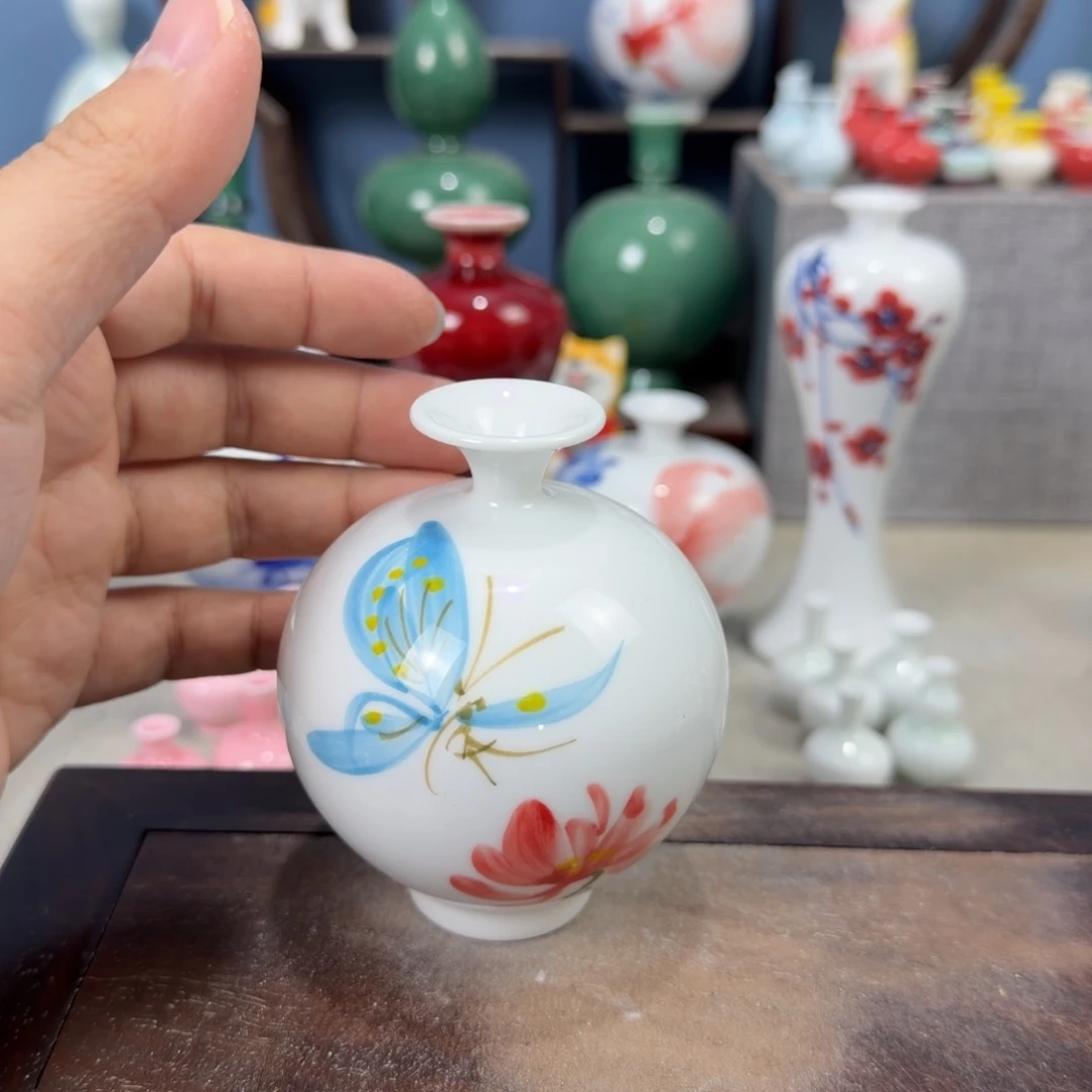 陶瓷手工小花器摆件