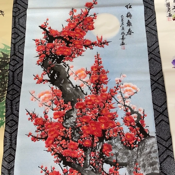 枕书斋画廊的直播间