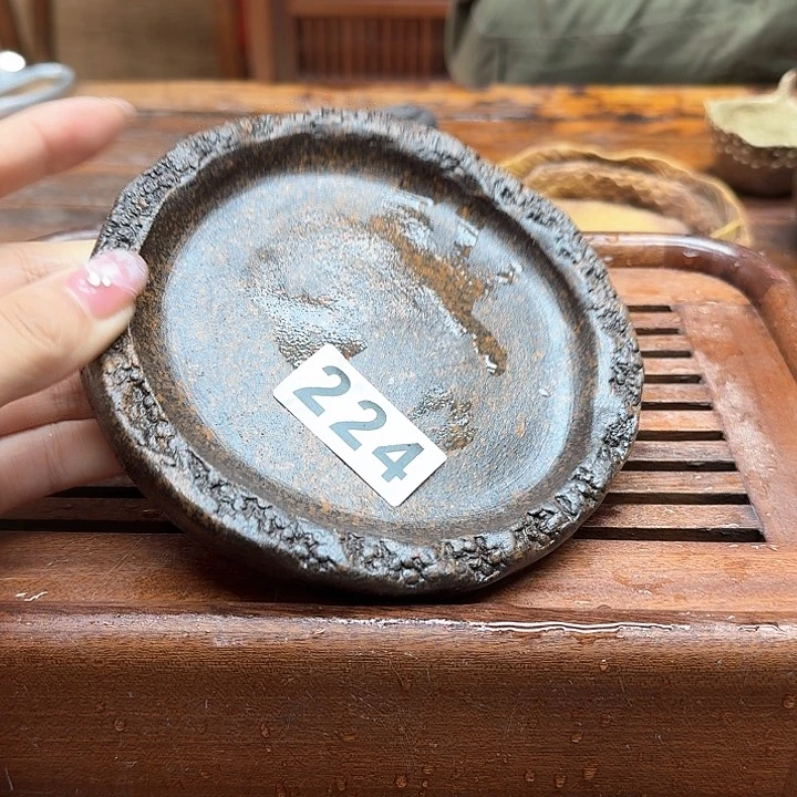 纯手工制作粗陶茶具芳*?