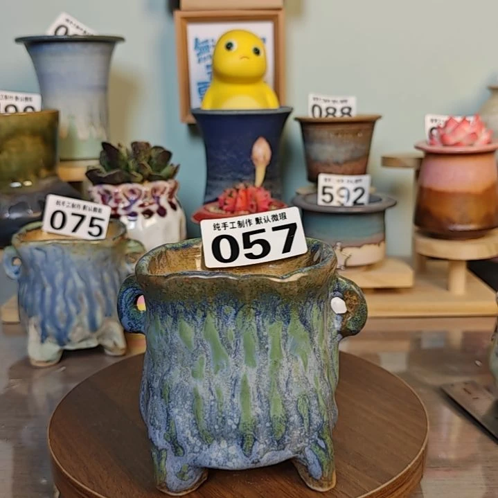 凤*翼景德镇手工陶瓷盆 口8