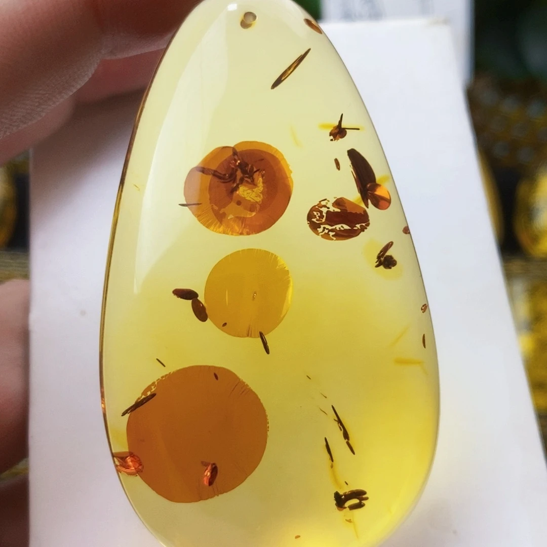 【闪购商品】琥珀（花珀）吊坠(不含链)未镶嵌