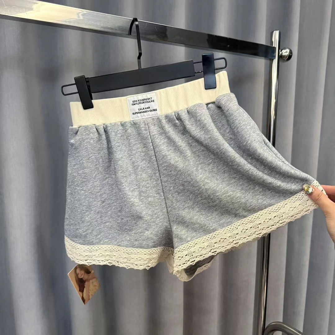 蕾丝花边短裤经典百搭宽松休闲显瘦别致裤子女