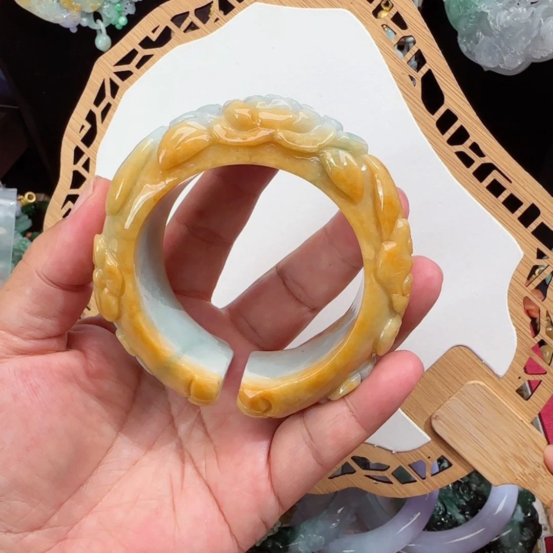 翡翠未镶嵌颈饰仿古59 60