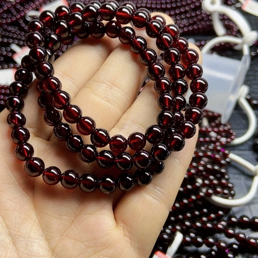 【闪购商品】石榴石手链未镶嵌7毫米