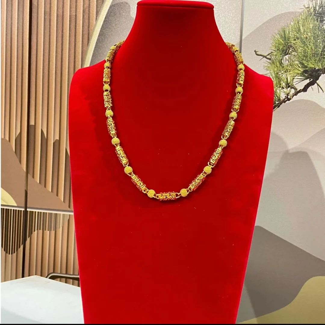 合金莫桑石项链 2024爆款帝王项链不掉色不褪色手工精美时尚大气