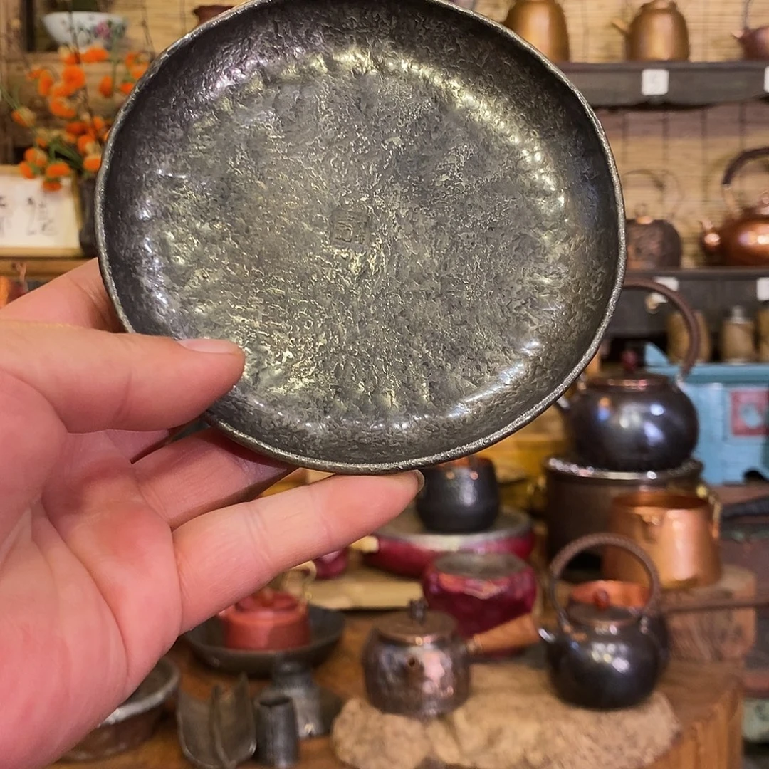 今语择物 锡铜小盘