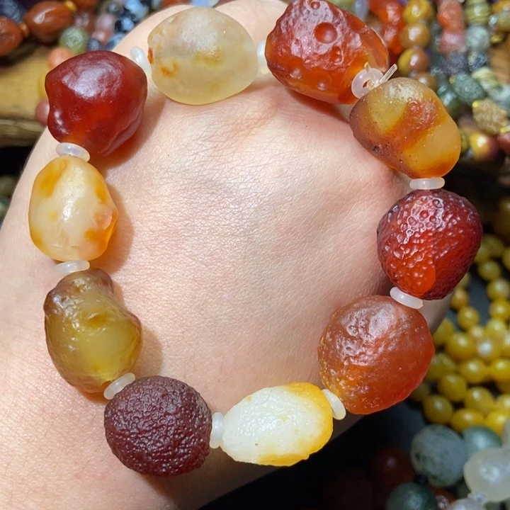 玛瑙/玉髓合金颈饰