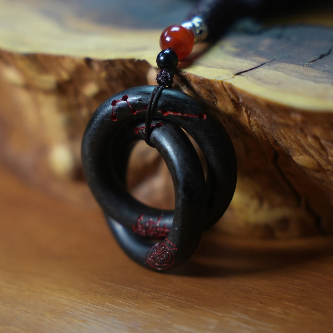 【开】雷击枣木玉化乾坤阴阳镯吊坠送4号链接