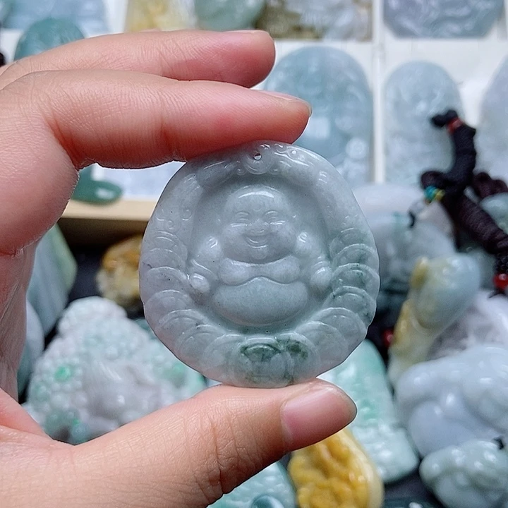 翡翠未镶嵌吊坠(不含链)翡翠