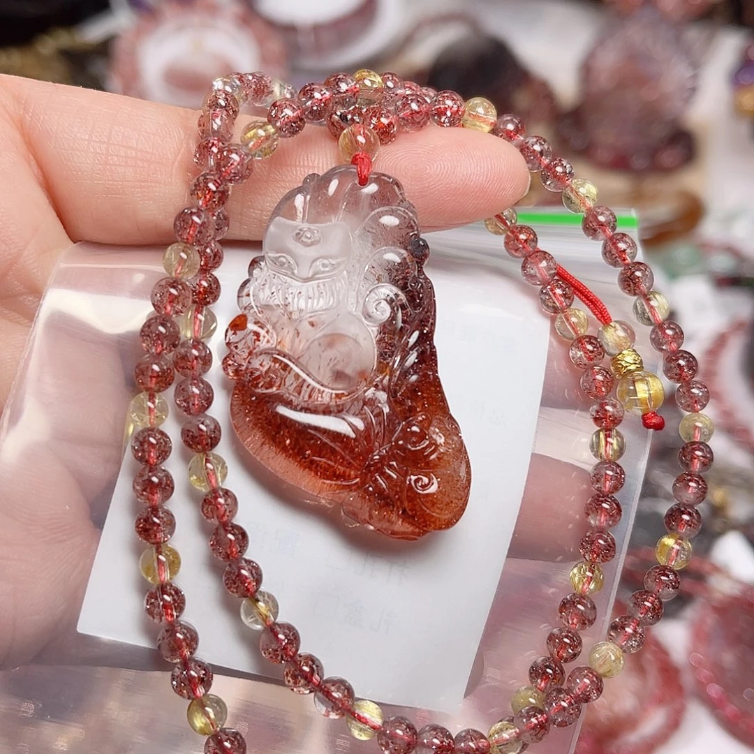 水晶未镶嵌颈饰多样性发一