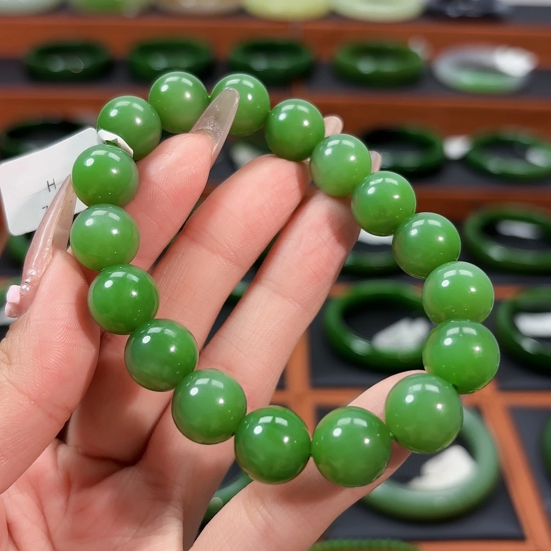 和田玉未镶嵌手镯卡12