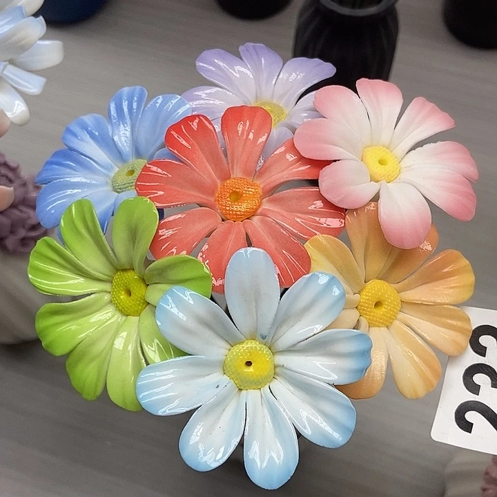 陶瓷纯手工捏花设计