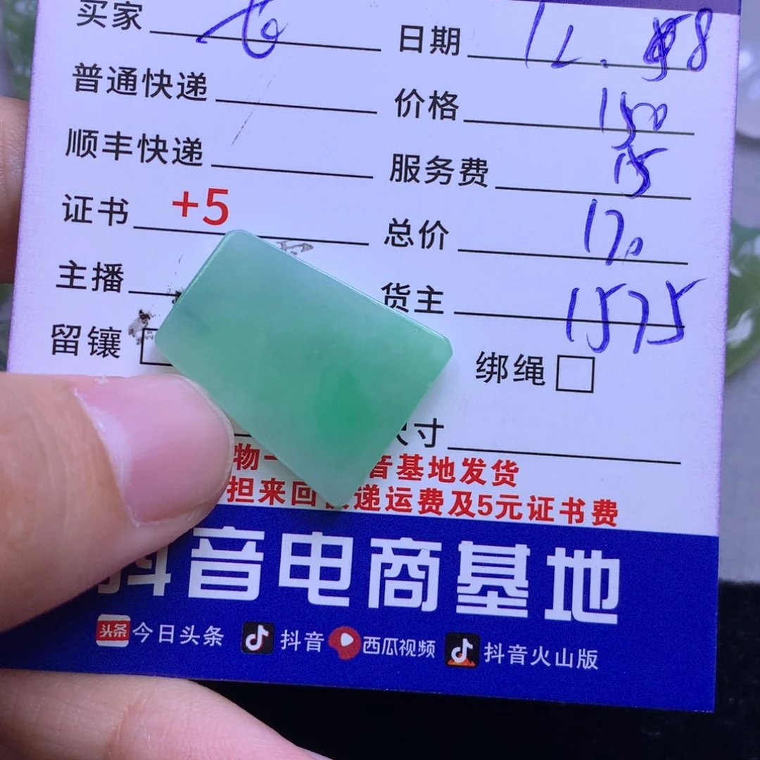 颈饰未镶嵌翡翠长**茶