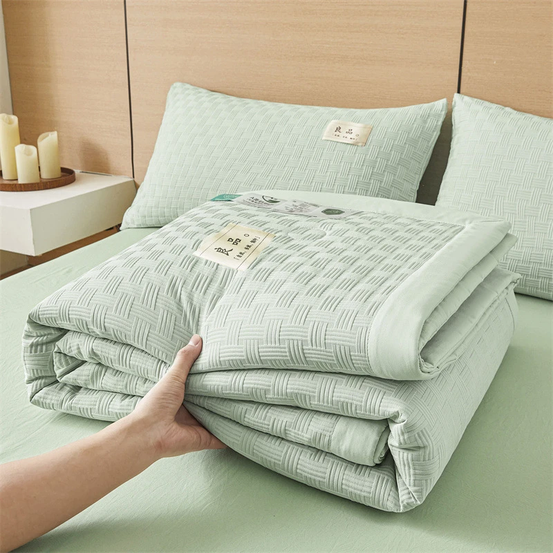 A类大豆纤维被空调夏凉被四件套薄款被子学生床单儿童可机洗水洗