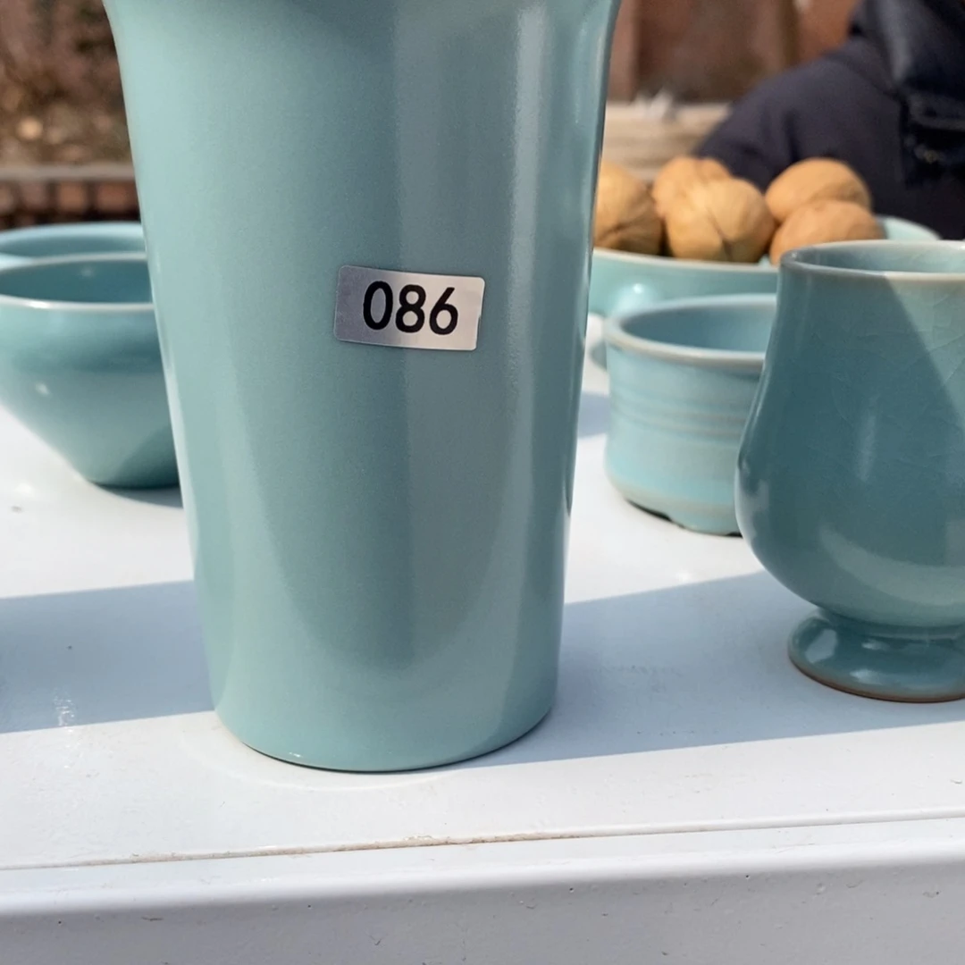 摆件翰*抱朴汝瓷仿古微瑕