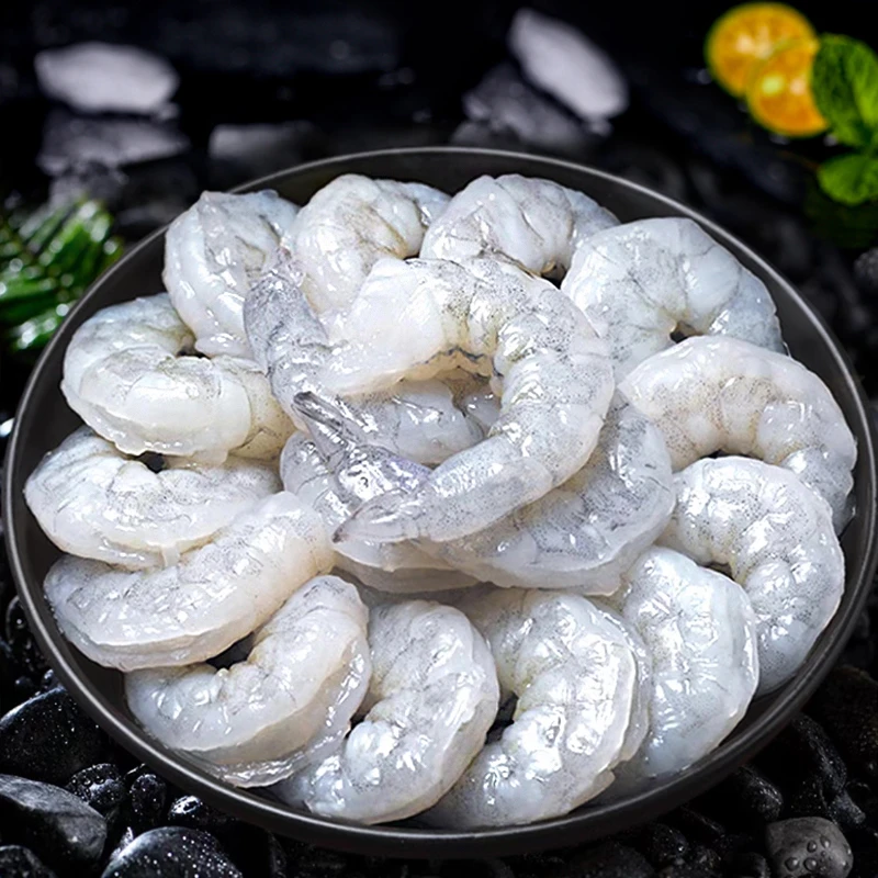 【新鲜大虾仁】海虾开背去虾线 青虾仁 每包500克 30-35只 白虾对虾