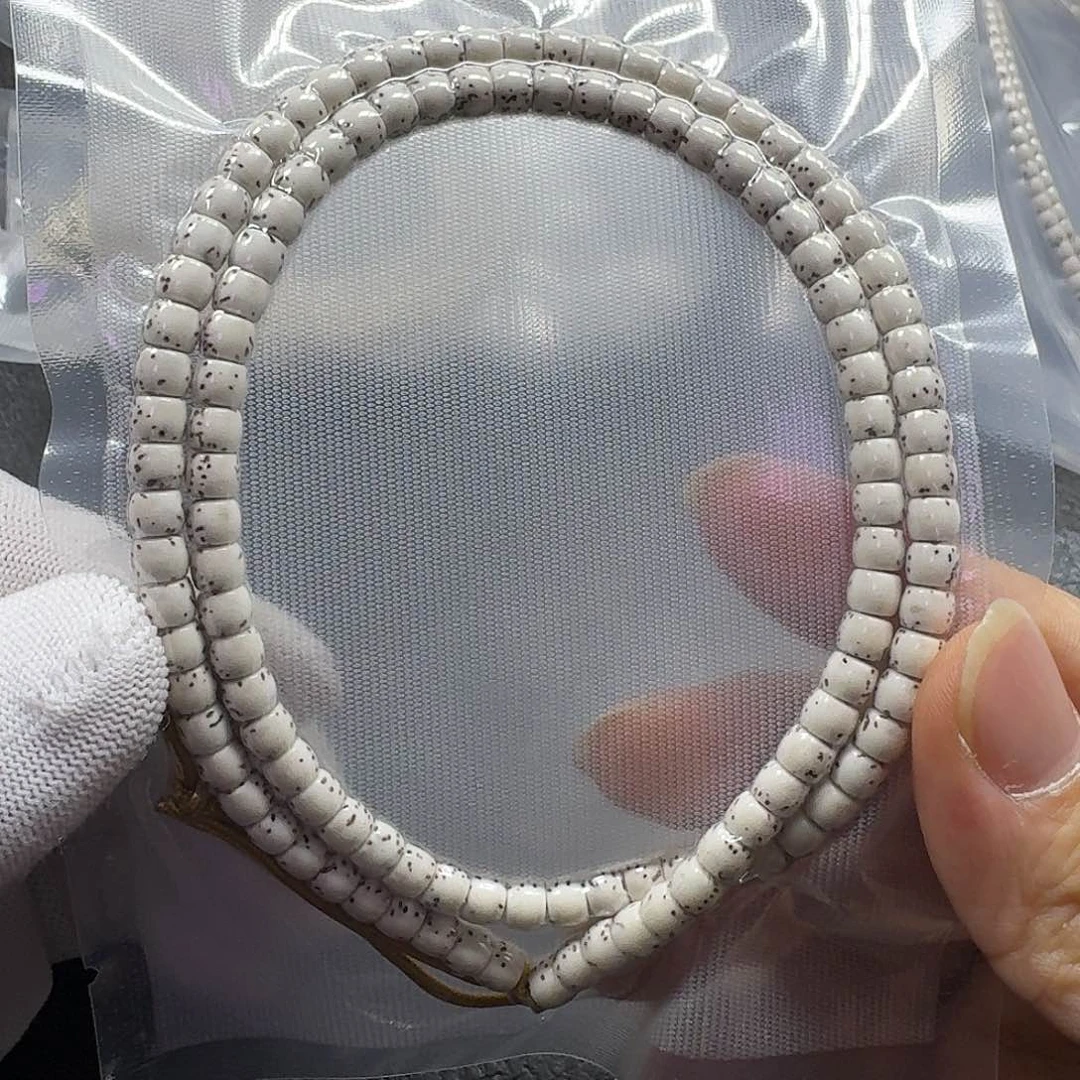 星月菩提手串星月菩提6*5原生态大留白直切