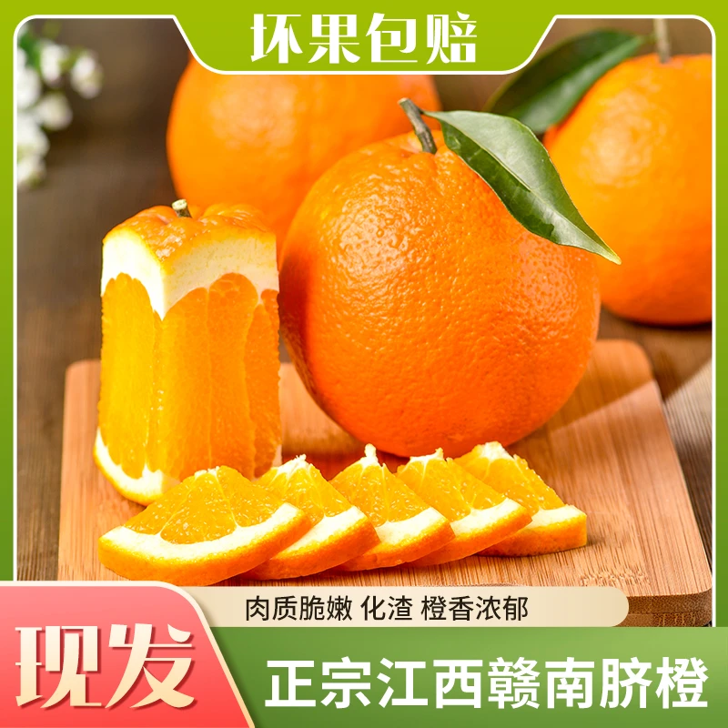 江西赣州寻乌正宗赣南脐橙现摘新鲜水果清甜多汁果园直发