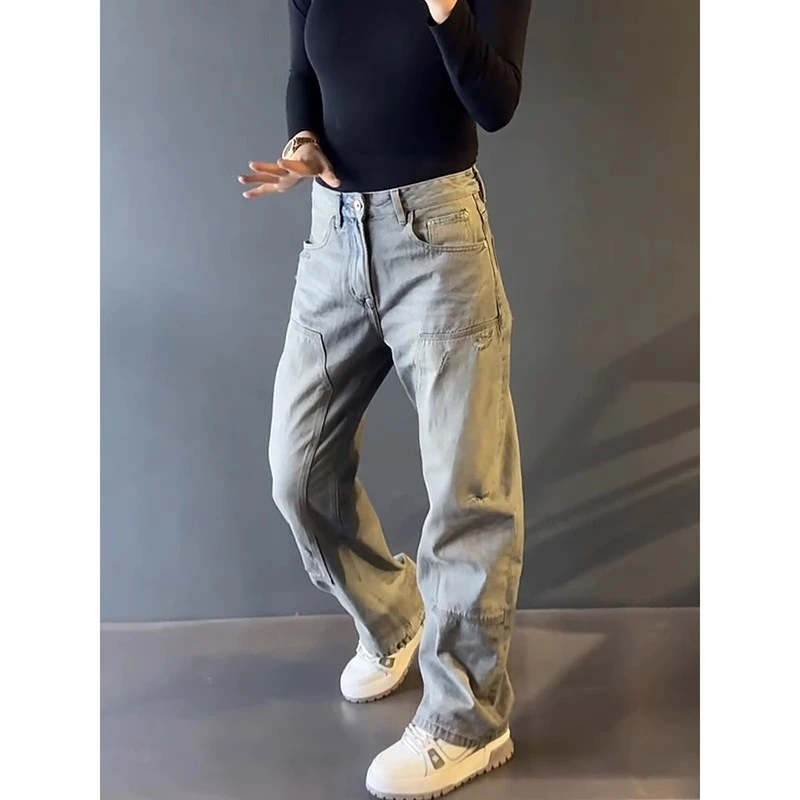 轻奢男装大码春夏男士时尚新款2025年直筒高级感休闲牛仔裤宽松潮